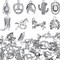 100 Pieces Western Cowboy Charms for Jewelry Making Alloy Antique Silver Cowboy Boot Hat Horse Cactus Charms Horse Western Pendant Cowboy Charms for Bracelet Necklace, 10 Styles